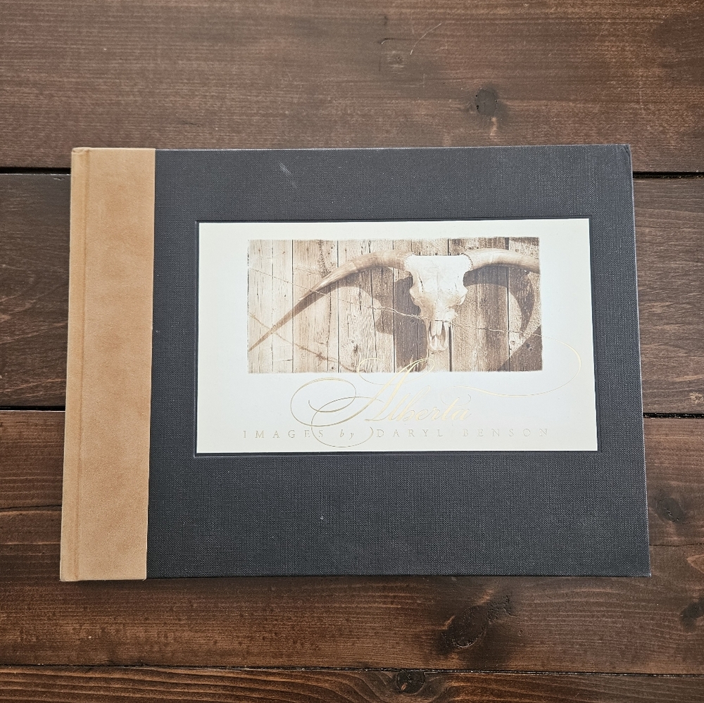 Alberta: Images by Daryl Benson - Hardcover Photo Coffee Table Book Light Brown